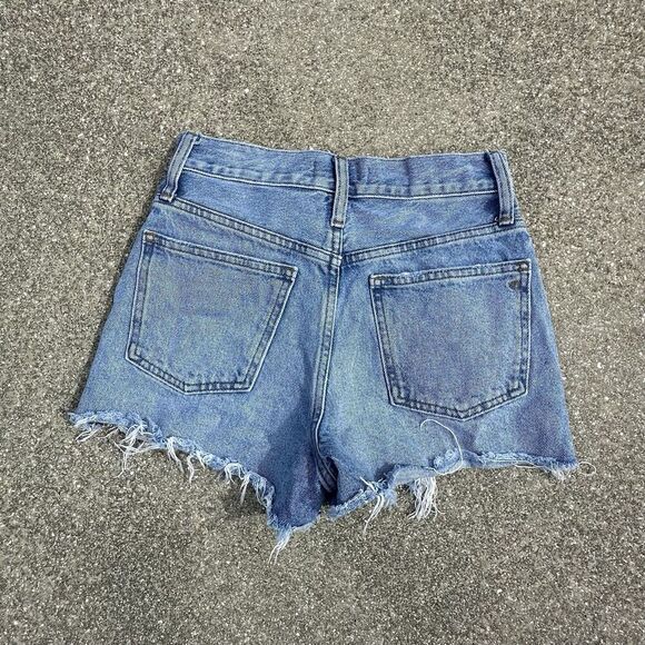 Madewell The Perfect Jean Short Womens 24 (25x2.5) Denim Blue Cut Off Festival - Picture 9 of 9